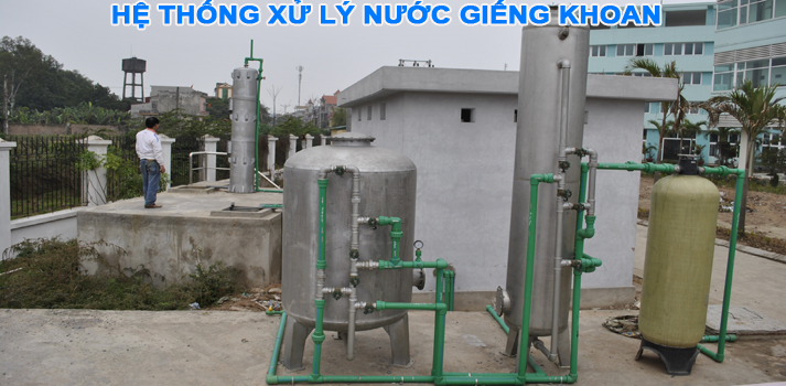 Quy trình xử lý nước giếng khoan bằng thiết bị lọc áp lực